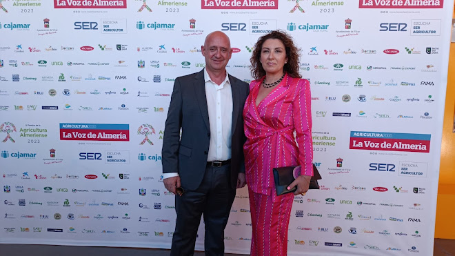 María Picón y Manuel López en los Premios de la Agricultura Almeriense 2023